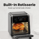 Chefman - 6-in-1 Multifunctional Air Fryer Oven w/ 12 Qt Capacity, Digital Touchscreen - Black - Image 3