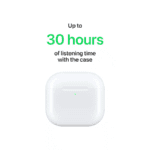 Apple - AirPods 4 with Active Noise Cancellation - White - Image 3