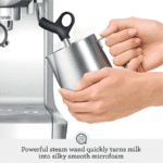 Breville Barista Express Espresso Machine combines a built-in grinder, 15-bar pressure system, and milk frother for rich, café-quality espresso at home. - Image 3