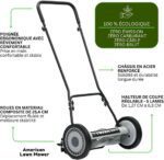 Push Reel Lawn Mower, American Lawn Mower Company 1815-18 18-Inch 5-Blade , 18-Inch, 5-Blade, Black - Image 8