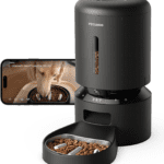 PETLIBRO Automatic Dog Feeder with Camera, Auto Cat Food Dispenser Slow Feeders Dogs Bowl, 1080P HD Video with Night Vision, 5G WiFi with 2-Way Audio, Stainless Steel Slow Food Tray for Small Dogs