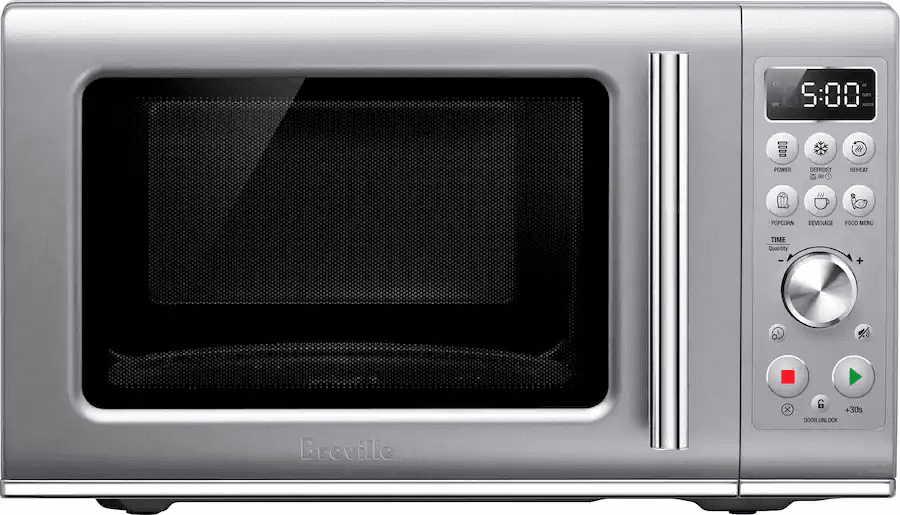 6362518_sd.jpgmaxHeight1080maxWidth900 Breville - the Compact Wave Soft Close 0.9 Cu. Ft. Microwave - Silver - Image 1