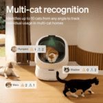 PETLIBRO Automatic Litter Box with Accessories Kit, Large Open-Top Self Cleaning Litter Box with AI-Camera Waste Analysis, Multi-Cat Recognition, Usage Tracking and Auto Odor Control - Image 7