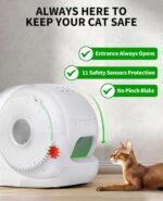 PETKIT Upgraded Automatic Cat Litter Box 2-Way Odor Remover & 20 Trash Bags,App Control Smart Robot with Anti-Scratch Inner Mat, Self-Cleaning Cat Litter Box True Integration & Structure Safety - Image 8