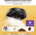 roborock Q7 M5+ Robot Vacuum and Mop, Upgraded from Q5 Max+, Up to 7-9 Weeks Self-Empty, 10000Pa Suction, Dual Anti-Tangle System for Pet Hair & Carpet, PreciSense LiDAR Navigation, App Control, Black - Image 2