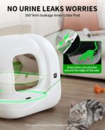 PETKIT Upgraded Automatic Cat Litter Box 2-Way Odor Remover & 20 Trash Bags,App Control Smart Robot with Anti-Scratch Inner Mat, Self-Cleaning Cat Litter Box True Integration & Structure Safety - Image 3