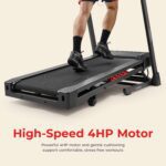 Sunny Health & Fitness Treadmill Elite Smart Auto Incline for Home Use, Wide Running and Walking Deck, Flex Shock Suspension with 300 LB Weight Capacity Bluetooth SunnyFit App - Image 3