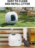 PETKIT Upgraded Automatic Cat Litter Box 2-Way Odor Remover & 20 Trash Bags,App Control Smart Robot with Anti-Scratch Inner Mat, Self-Cleaning Cat Litter Box True Integration & Structure Safety - Image 7