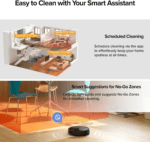 roborock Q7 M5+ Robot Vacuum and Mop, Upgraded from Q5 Max+, Up to 7-9 Weeks Self-Empty, 10000Pa Suction, Dual Anti-Tangle System for Pet Hair & Carpet, PreciSense LiDAR Navigation, App Control, Black - Image 9