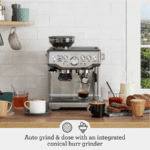 Breville Barista Express Espresso Machine combines a built-in grinder, 15-bar pressure system, and milk frother for rich, café-quality espresso at home. - Image 2