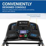 The XTERRA Fitness Sport Series Smart Treadmill delivers powerful performance with a 3.25 HP motor, 12 MPH speed, Bluetooth app connectivity, cushioned running deck, and foldable space-saving design. - Image 3