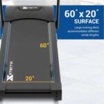 The XTERRA Fitness Sport Series Smart Treadmill delivers powerful performance with a 3.25 HP motor, 12 MPH speed, Bluetooth app connectivity, cushioned running deck, and foldable space-saving design. - Image 10