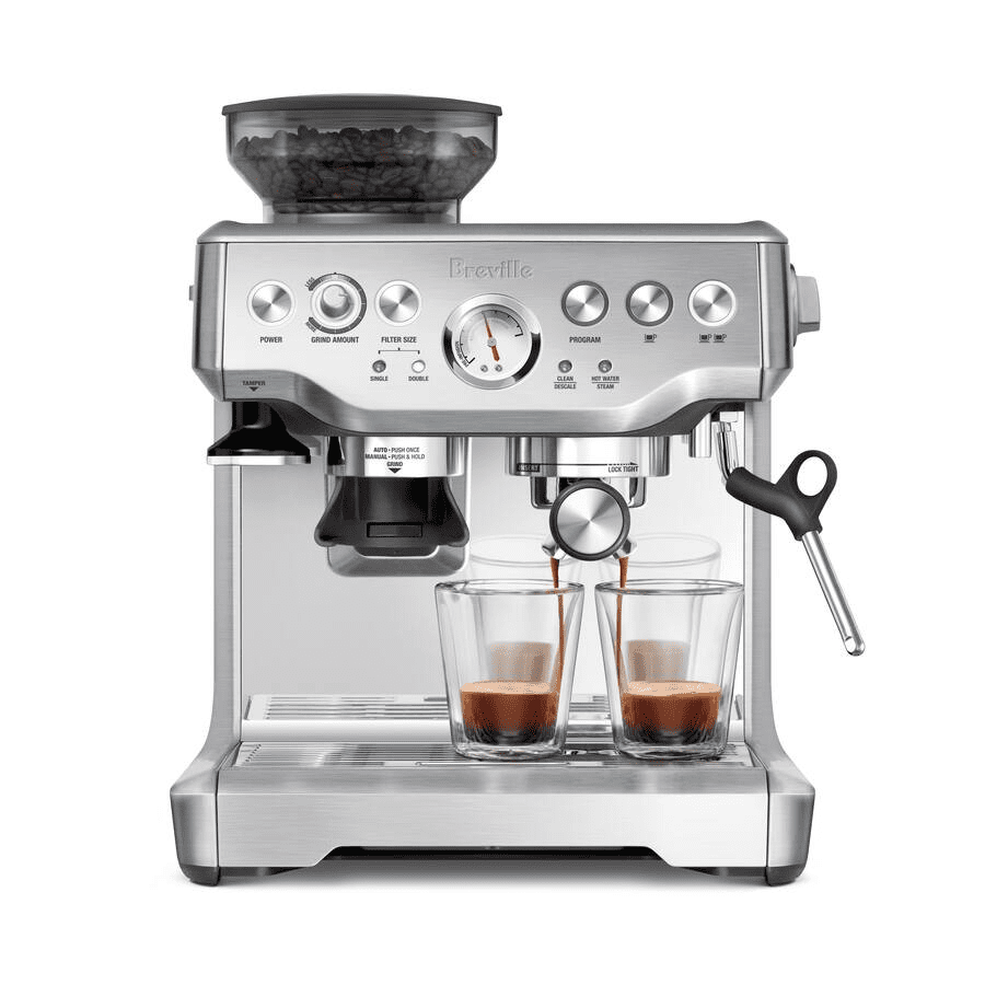 a6e07e7c-2046-40c8-a73d-b41a597c07a6.jpgmaxHeight1 Breville Barista Express Espresso Machine combines a built-in grinder, 15-bar pressure system, and milk frother for rich, café-quality espresso at home. - Image 1