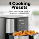 Chefman - Turbofry Touch XL 8 Qt. Air Fryer With Digital Controls - Stainless Steel - Image 3