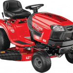 CRAFTSMAN 42" Gas Riding Lawn Mower with 17.5 HP* Briggs and Stratton Single-Cylinder Engine, Gas Lawn Tractor with 7-Speed Transmission, Red/Black