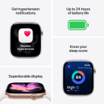 Apple Watch Series 11 [GPS 46mm] Smartwatch with Jet Black Aluminum Case with Black Sport Band - M/L. Sleep Score, Fitness Tracker, Health Monitoring, Always-On Display, Water Resistant - Image 5
