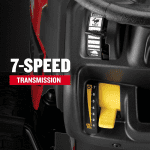 CRAFTSMAN 42" Gas Riding Lawn Mower with 17.5 HP* Briggs and Stratton Single-Cylinder Engine, Gas Lawn Tractor with 7-Speed Transmission, Red/Black - Image 4