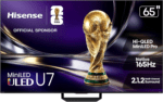 Hisense 65" U7 Mini-LED ULED 4K UHD Best Premium Gaming Smart Google TV (65U7SG, 2026 NEW) - Hi-QLED, Native 165Hz, VRR 330, HDR10+, Dolby Vision IQ · Atmos, IMAX Enhanced, Anti-Reflection, 2.1.2 Ch