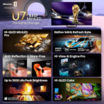 Hisense 65" U7 Mini-LED ULED 4K UHD Best Premium Gaming Smart Google TV (65U7SG, 2026 NEW) - Hi-QLED, Native 165Hz, VRR 330, HDR10+, Dolby Vision IQ · Atmos, IMAX Enhanced, Anti-Reflection, 2.1.2 Ch - Image 7