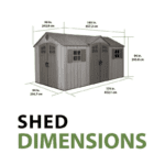 15 Ft. x 8 Ft. High-Density Polyethylene (Plastic) Steel Reinforced Outdoor Storage Shed - Image 5